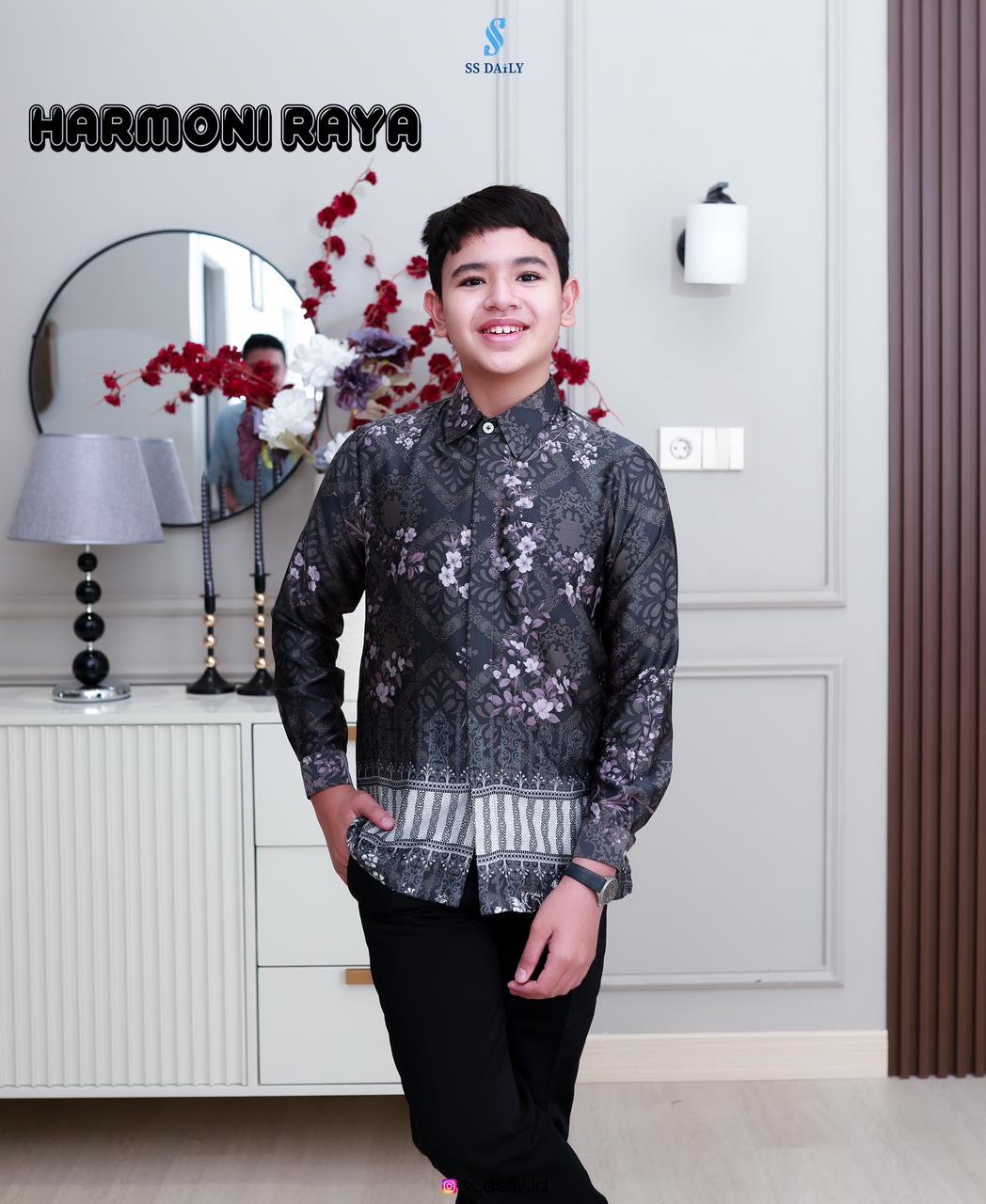 Foto Produk KEMEJA BOY LENGAN PANJANG HARMONI By SS Daily - SSHijab