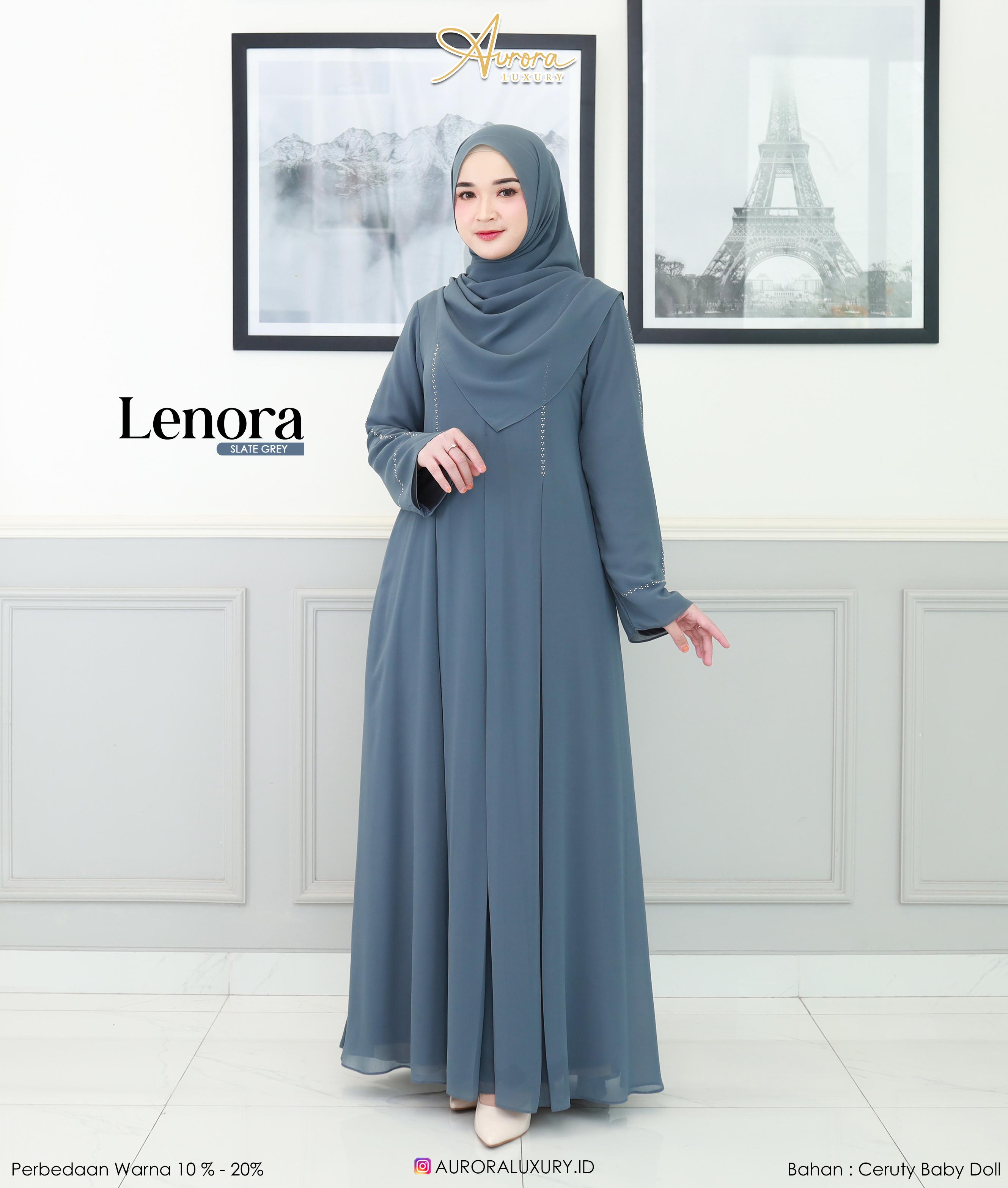 Foto Produk ABAYA LENORA SET PASHMINA - SSHijab