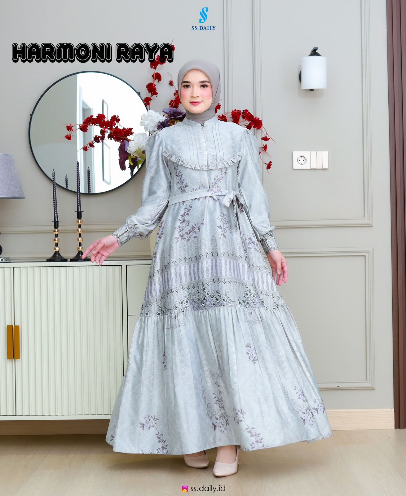 Foto Produk HARMONII GAMIS MOM ( + free square) By SS Daily - SSHijab
