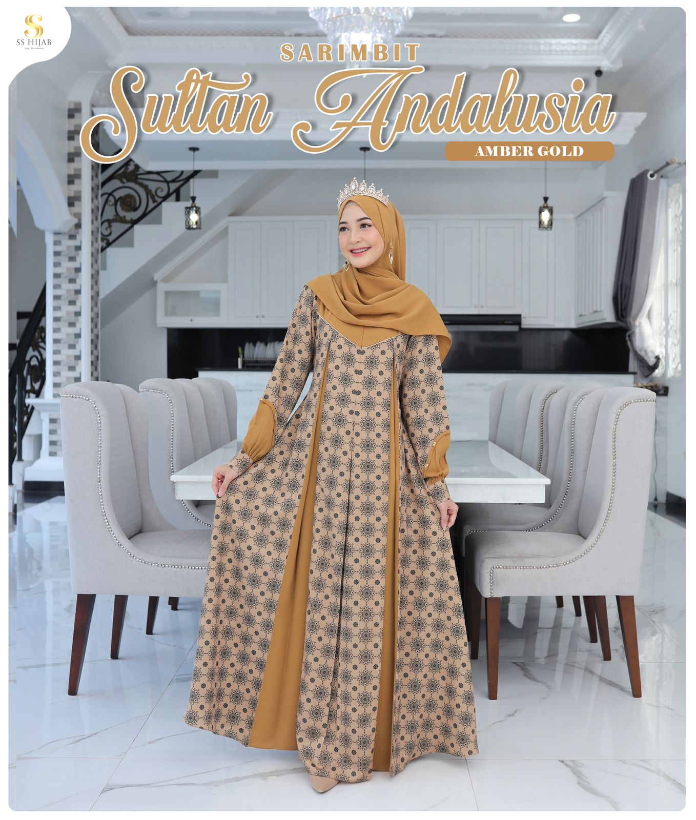 Foto Produk MOM ANDALUSIA DRESS ONLY (STYLE 02) - SSHijab