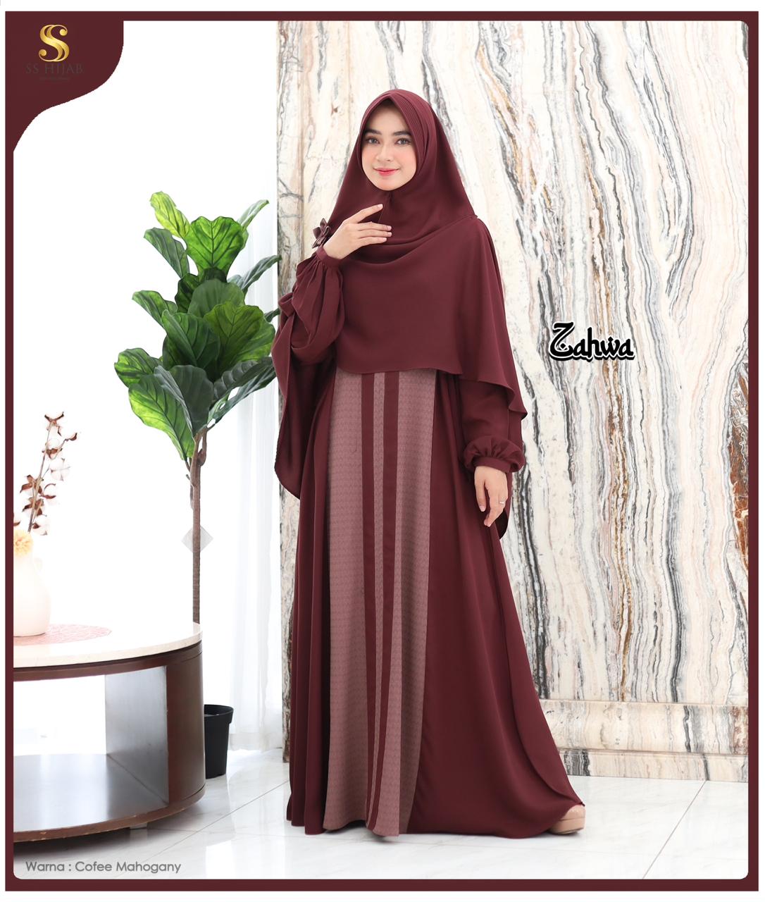 Foto Produk ZAHWA SET KHIMAR BASIC - SSHijab