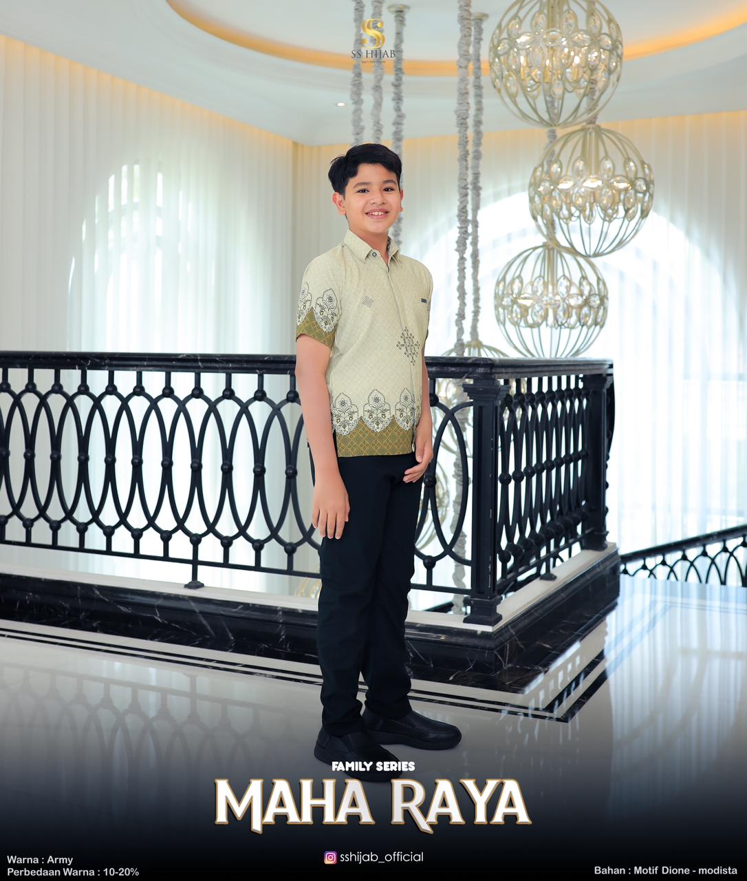 Foto Produk MAHARAYAAA KEMEJA BOY LENGAN PENDEK - SSHijab