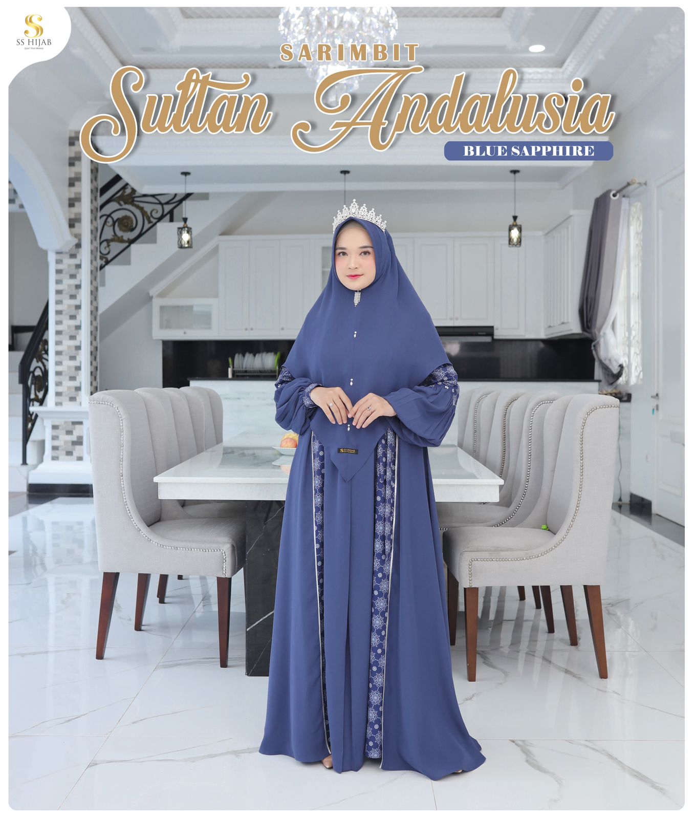 Foto Produk KHIMAR LANCIP PAYET ONLY - SULTAN ANDALUSIA - SSHijab