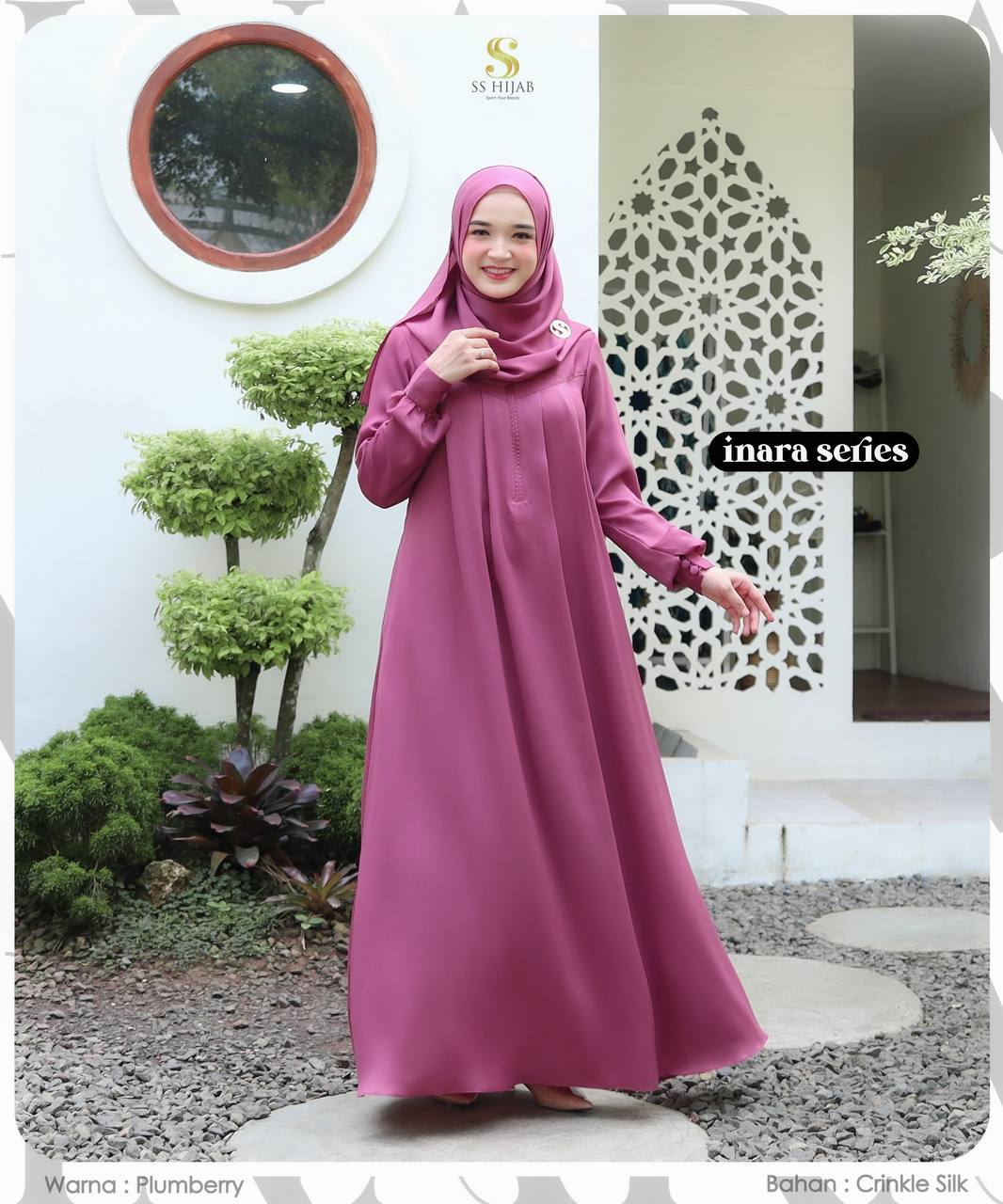 Foto Produk INARA GAMIS SET PASHMINA - SSHijab