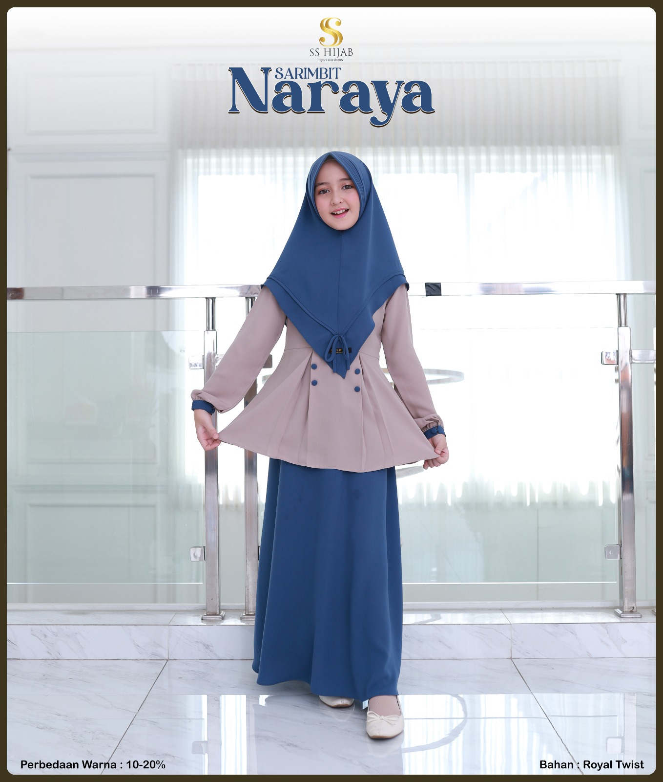 Foto Produk NARAYA GAMISS ANAK SET - SSHijab