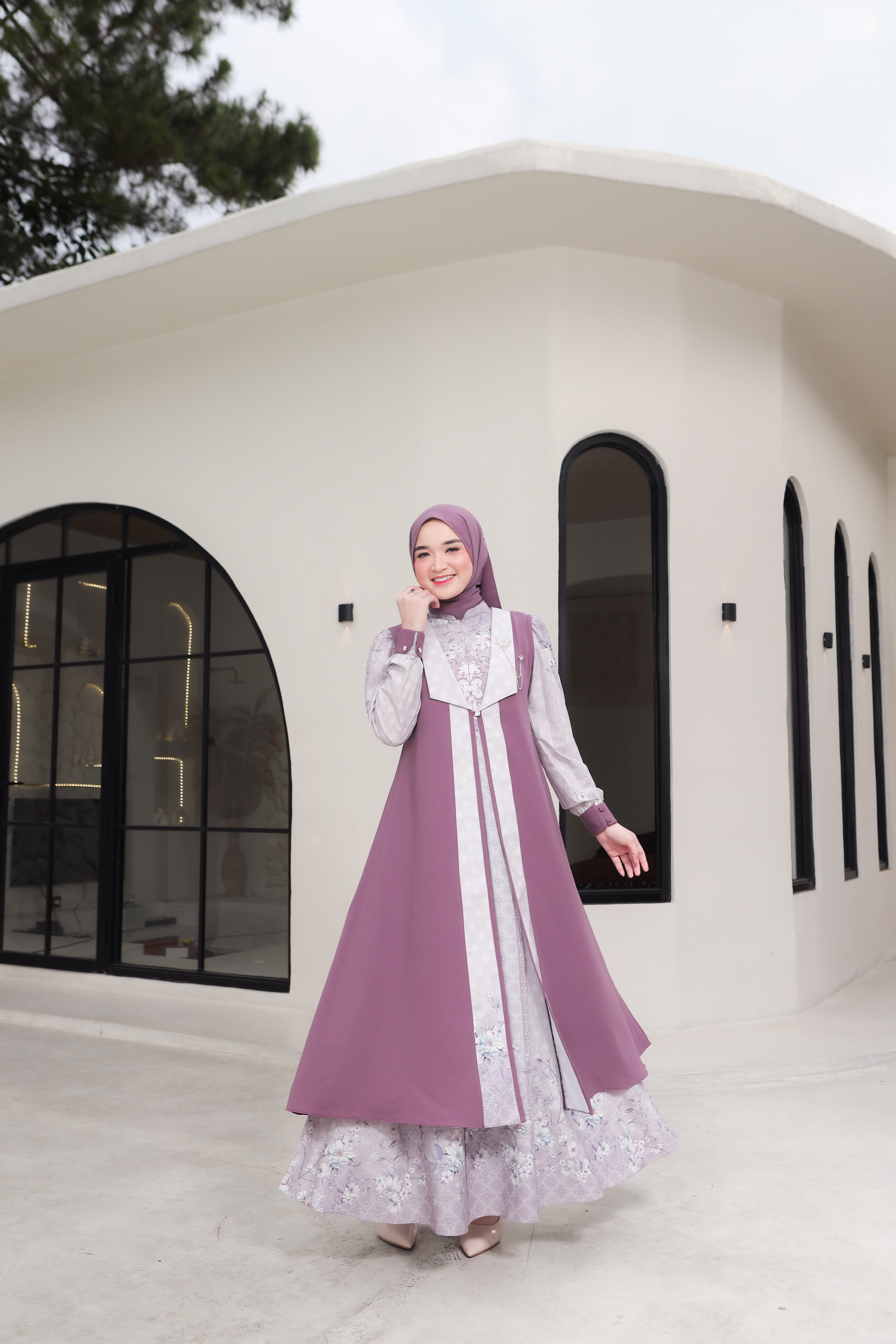 Foto Produk ASMARA RAYA DRESS ONLY LENGAN PUFF (style 2) - SSHijab