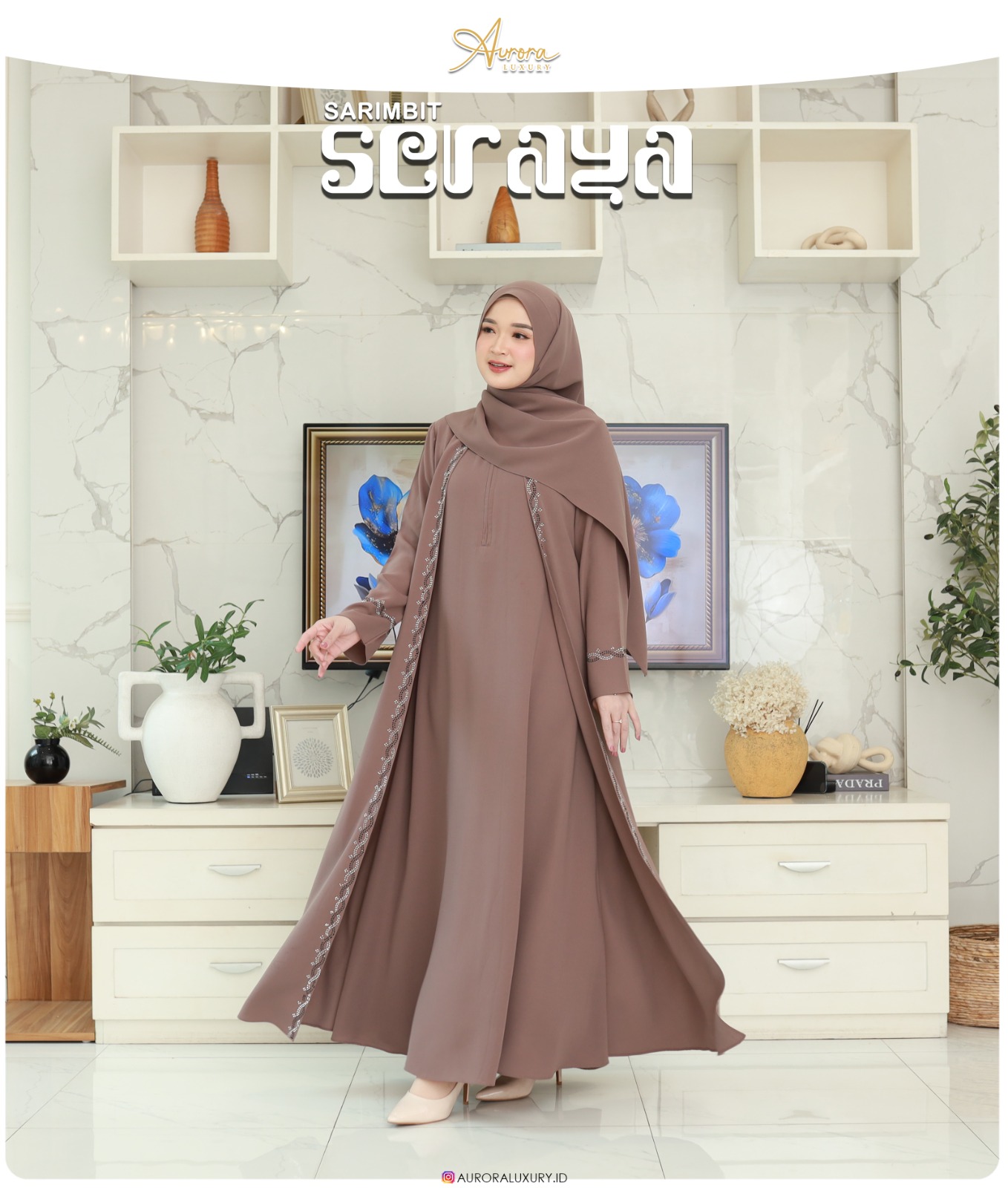 Foto Produk SERAYA ABAYA SET PASHMINA - SSHijab