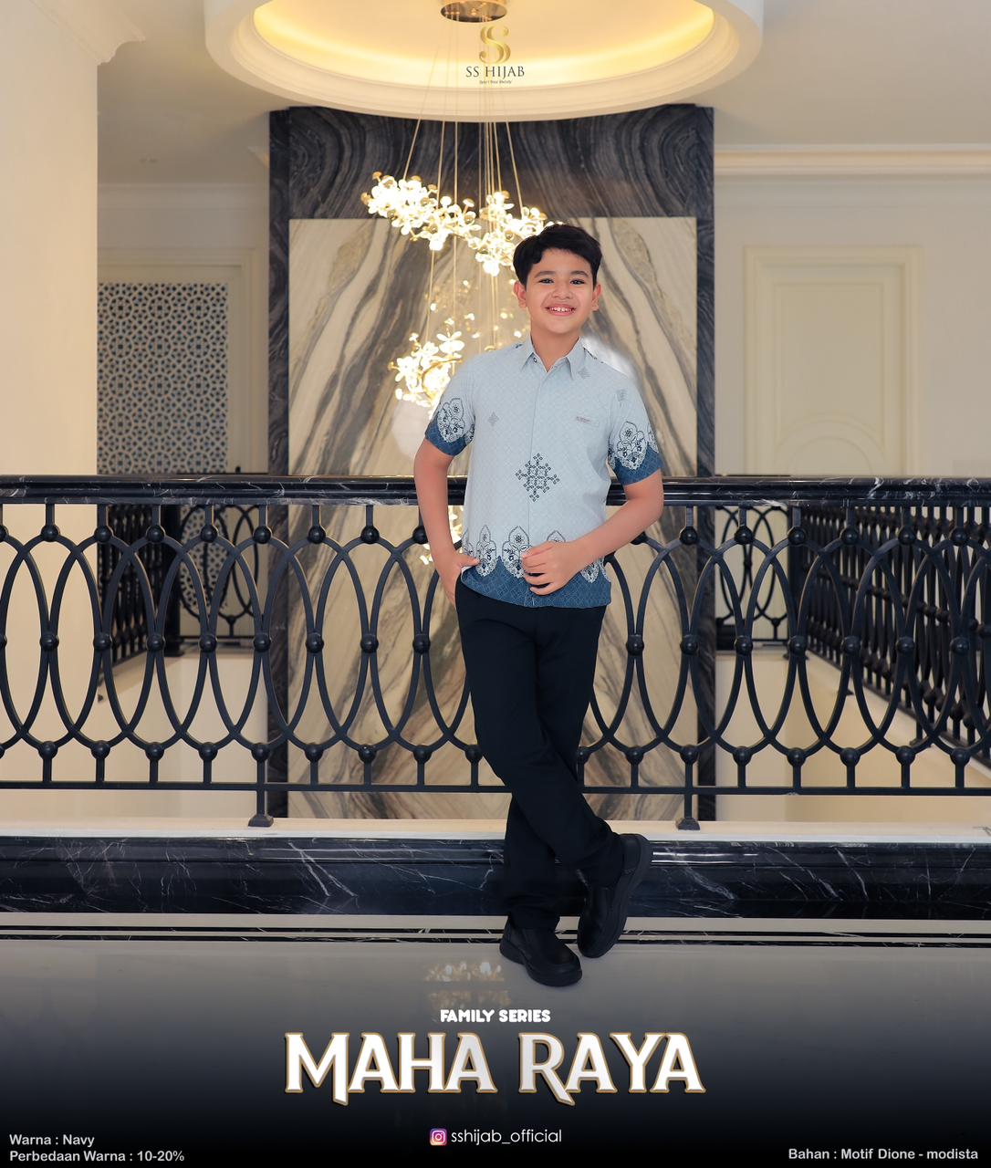 Foto Produk MAHARAYAAA KEMEJA BOY LENGAN PENDEK - SSHijab