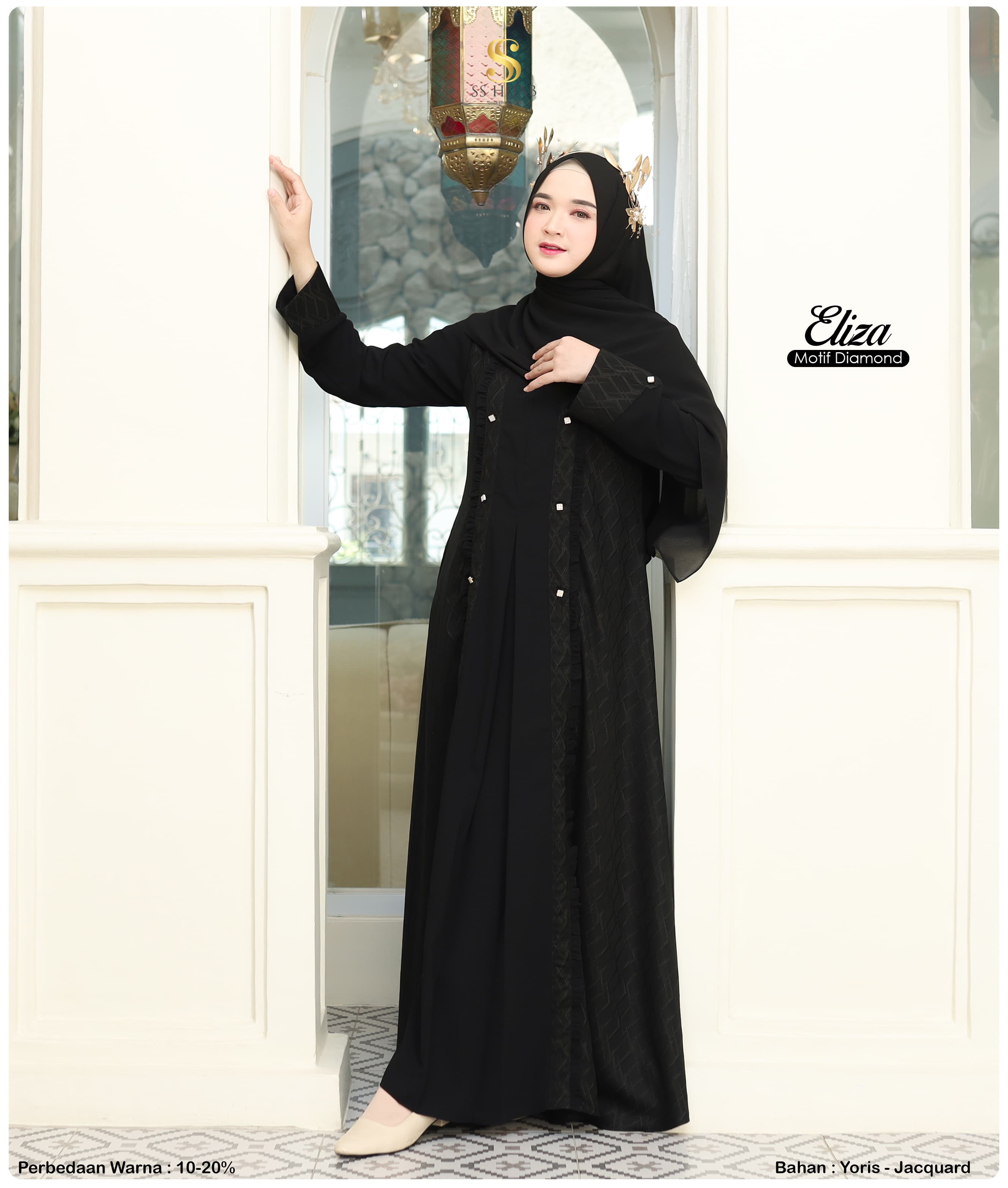 Foto Produk ELIZA MOTIF DIAMOND - GAMIS ONLY - SSHijab