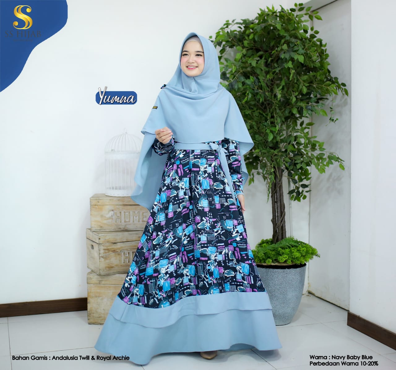 Foto Produk YUMNA MOTIF IBU SET - SSHijab