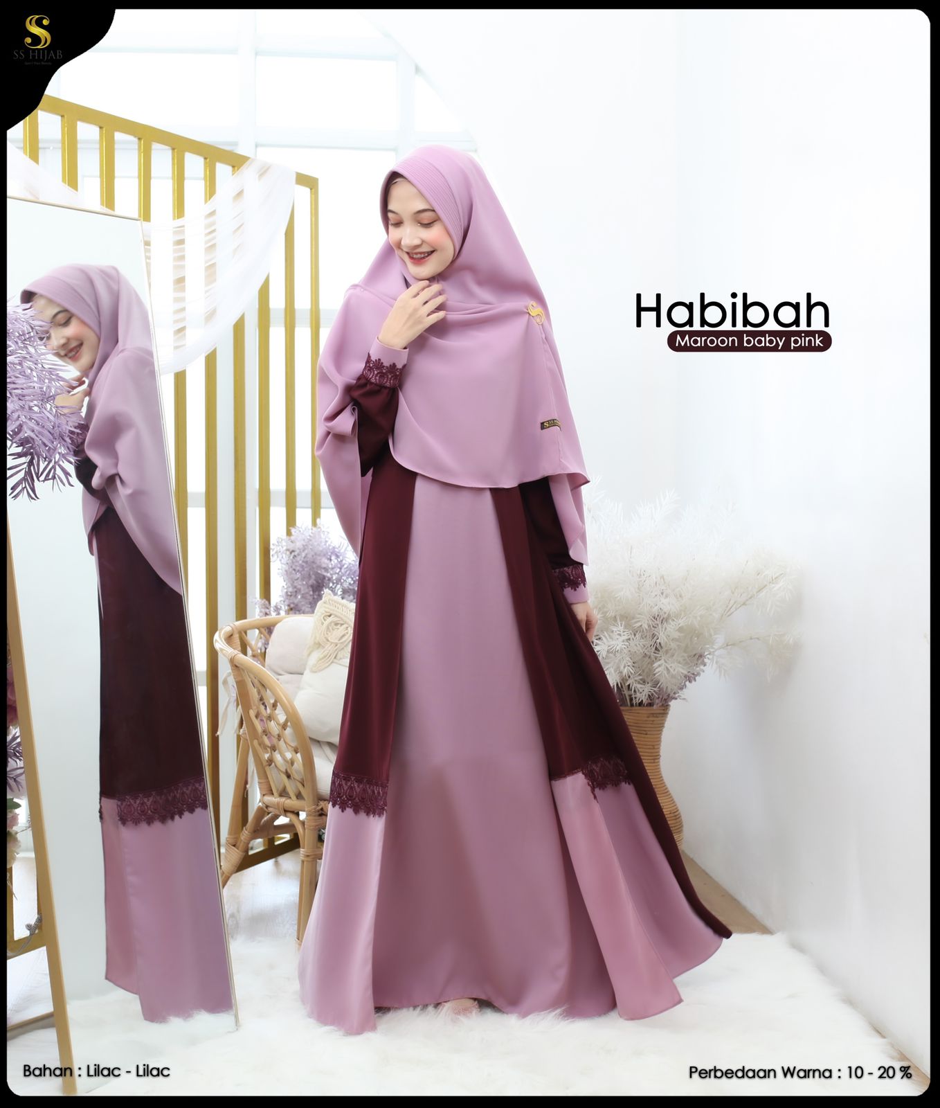 Foto Produk HABIBAH  SET KHIMAR BASIC - SSHijab