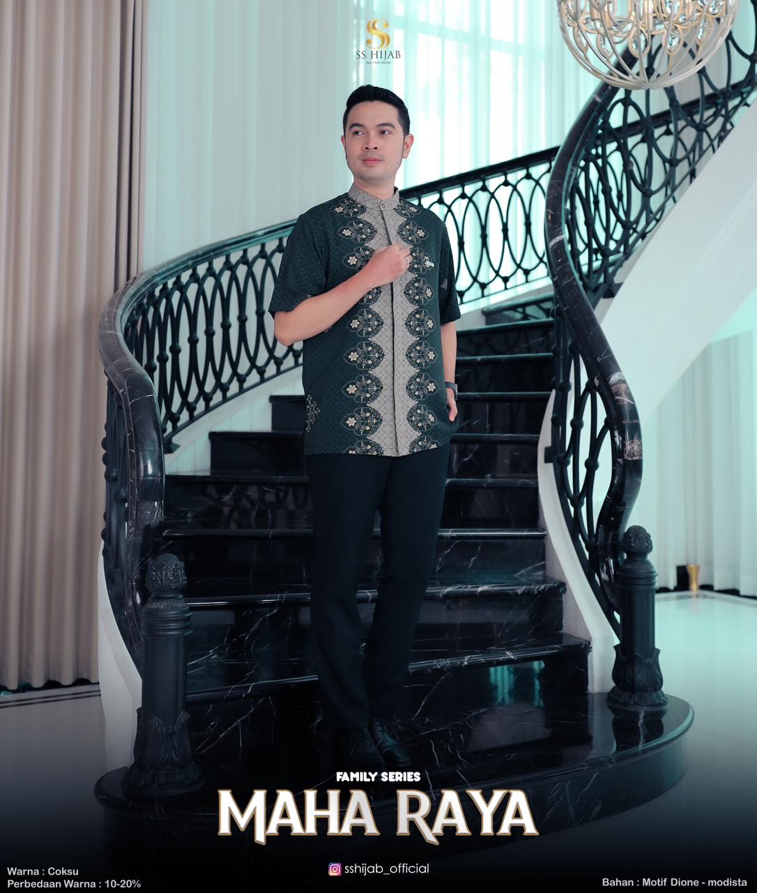 Foto Produk MAHARAYAA KOKO AYAH LENGAN PENDEK - SSHijab