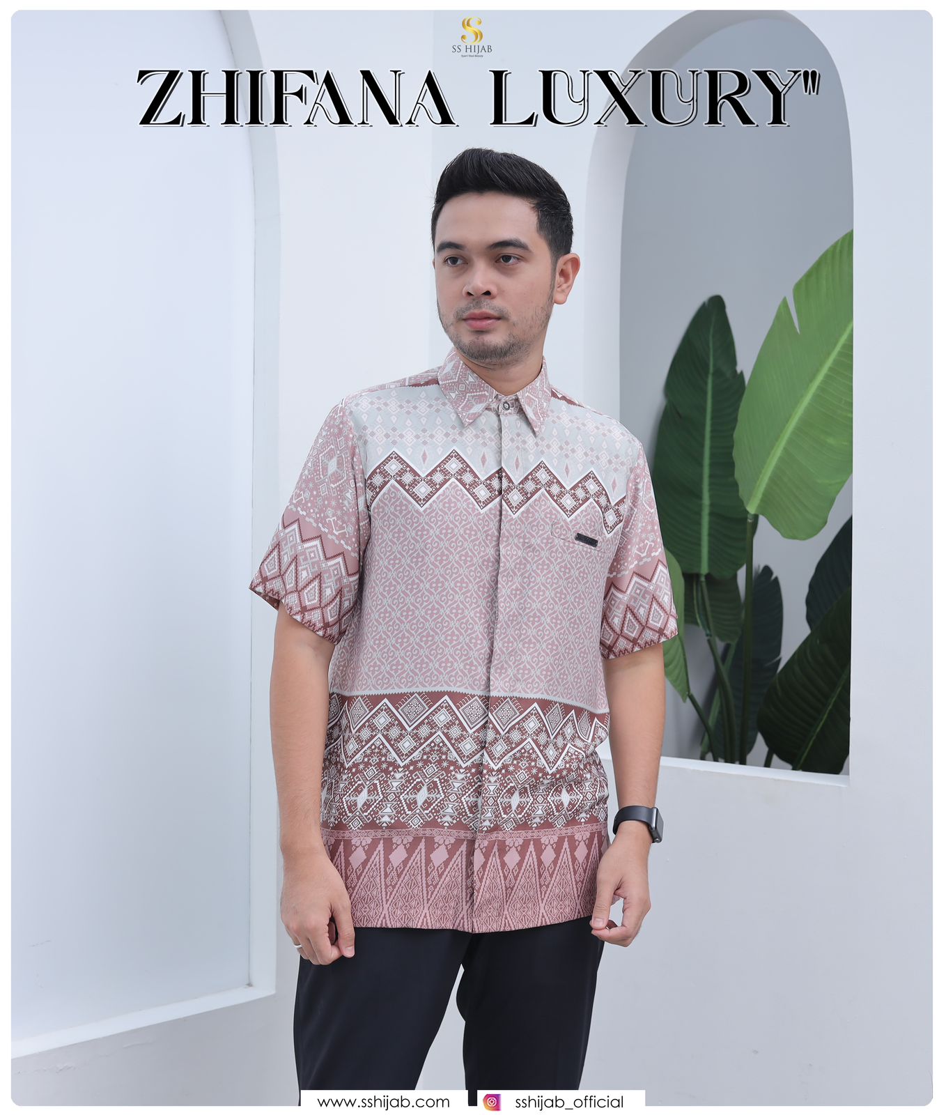 Foto Produk ZHIFANA DAD KOKO FULL MOTIF LENGAN PENDEK - SSHijab