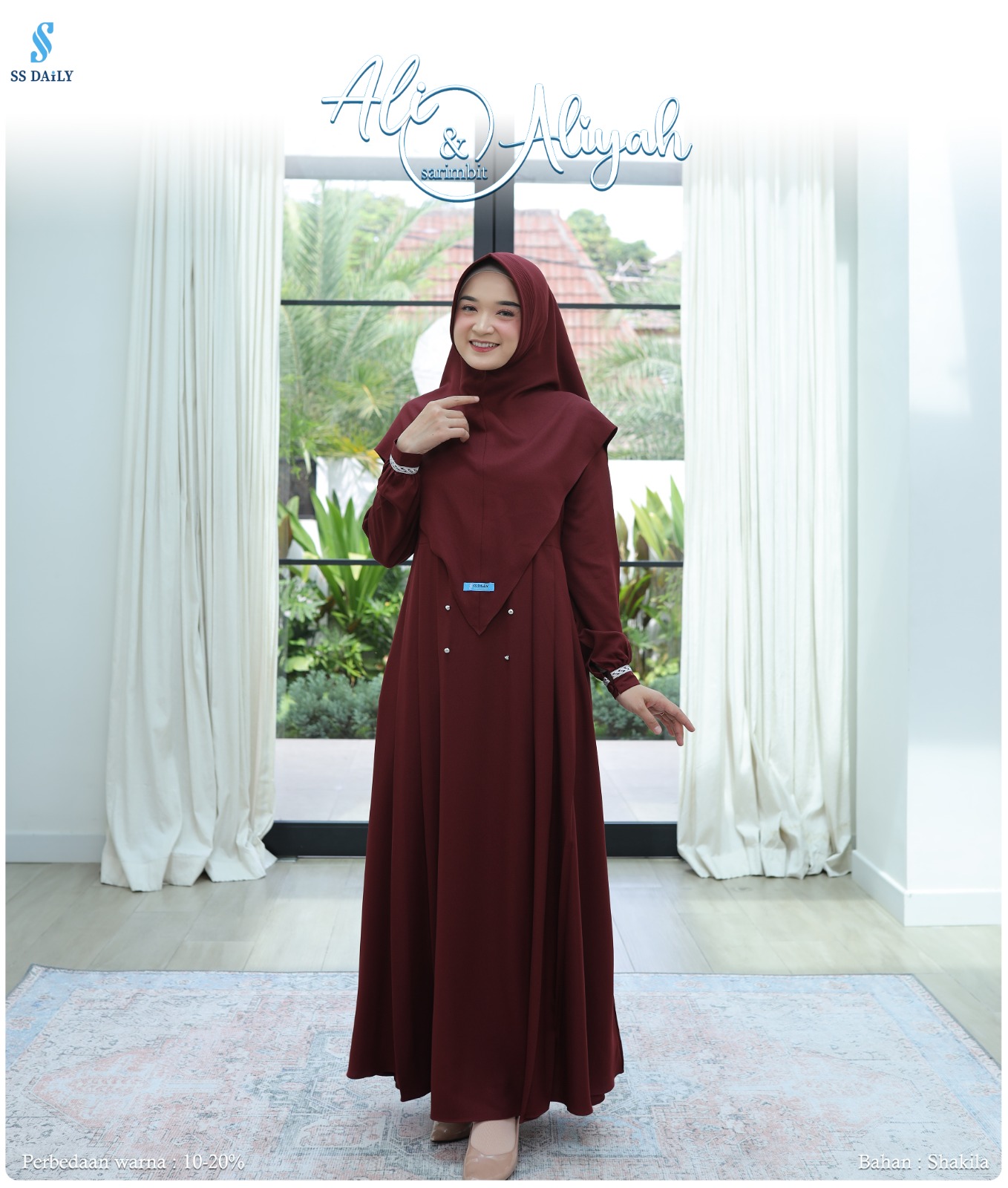 Foto Produk SSDaily ALI ALIYAH -  MOM DRESS REMPLE ONLY (STYLE 02) - SSHijab