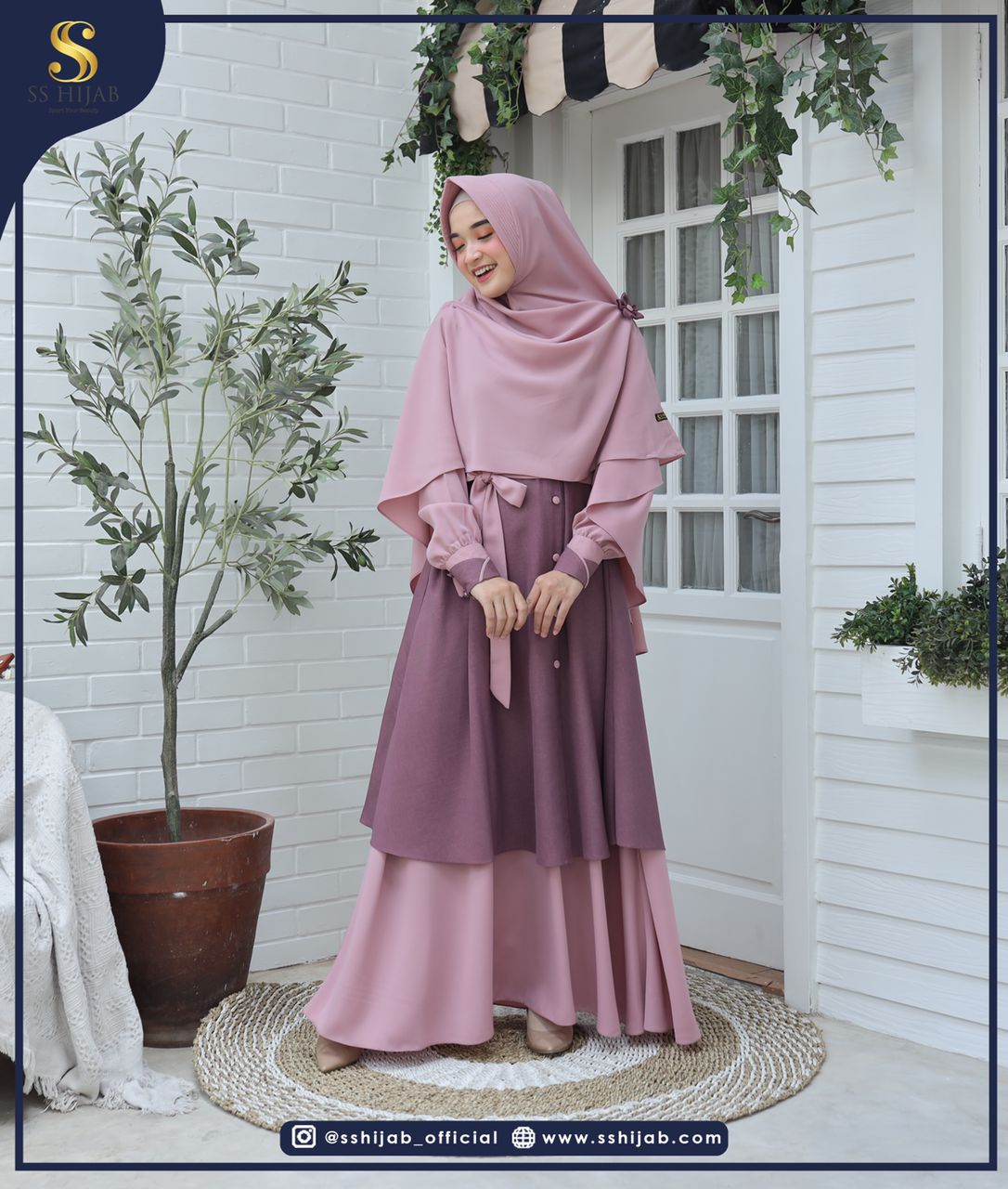 Foto Produk ANINDYA SET KHIMAR BASIC - SSHijab