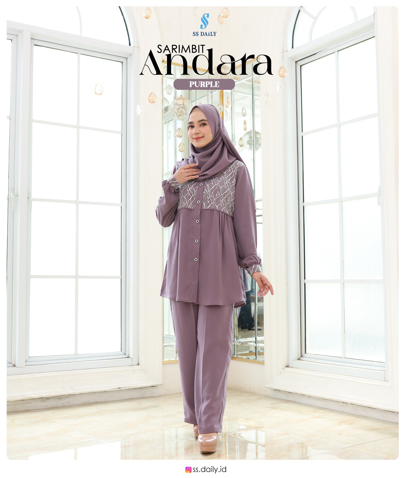 Foto Produk ANDARA ONESET (TUNIK+KULOT) By SS Daily - SSHijab