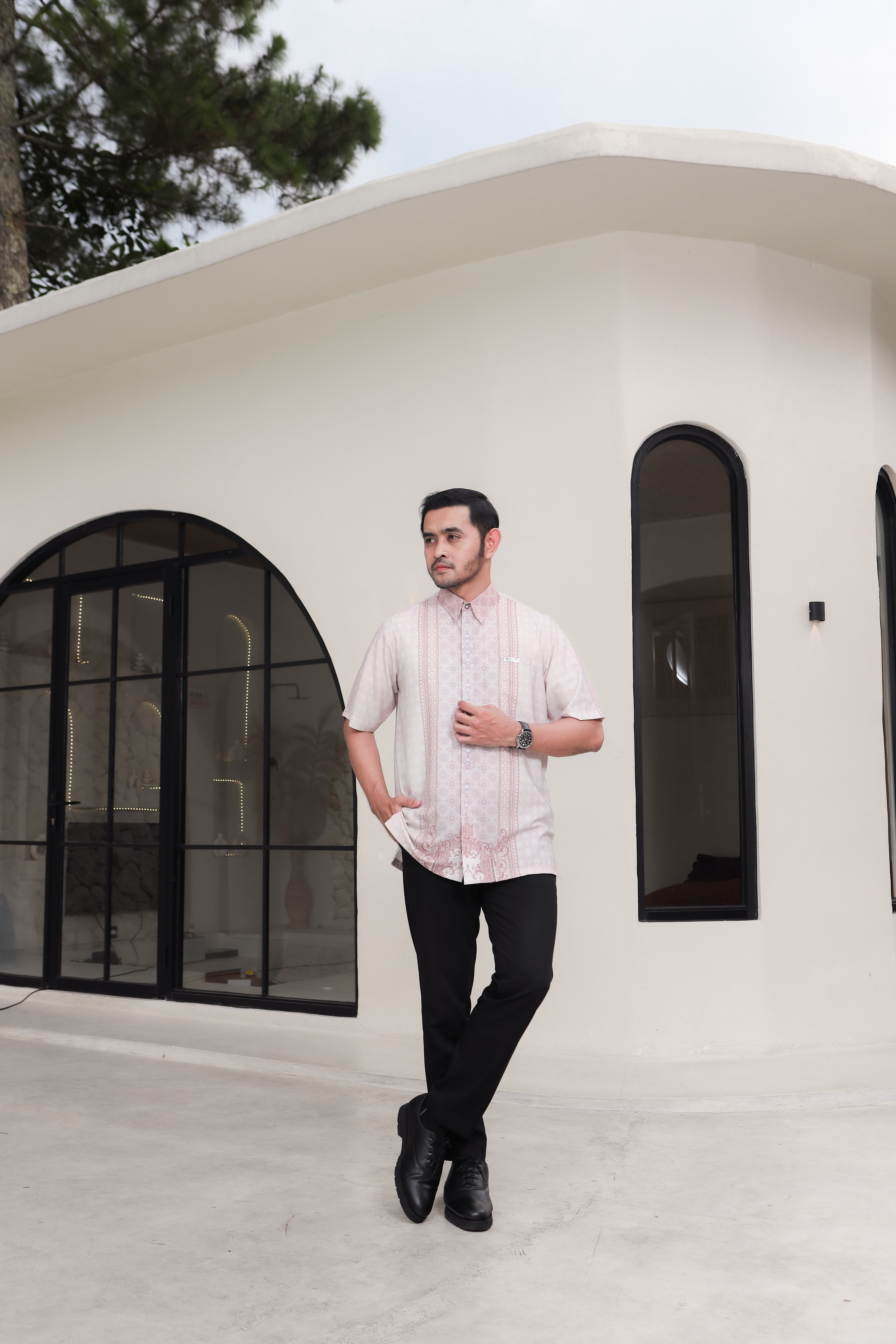 Foto Produk KOKO AYAH FULL MOTIF LENGAN PENDEK ASMARA RAYA - SSHijab