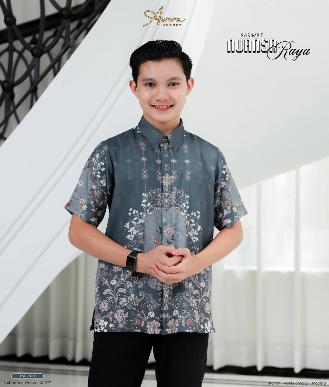 Foto Produk NUANSA KOKO BOY LENGAN PENDEK By Aurora Luxury - SSHijab