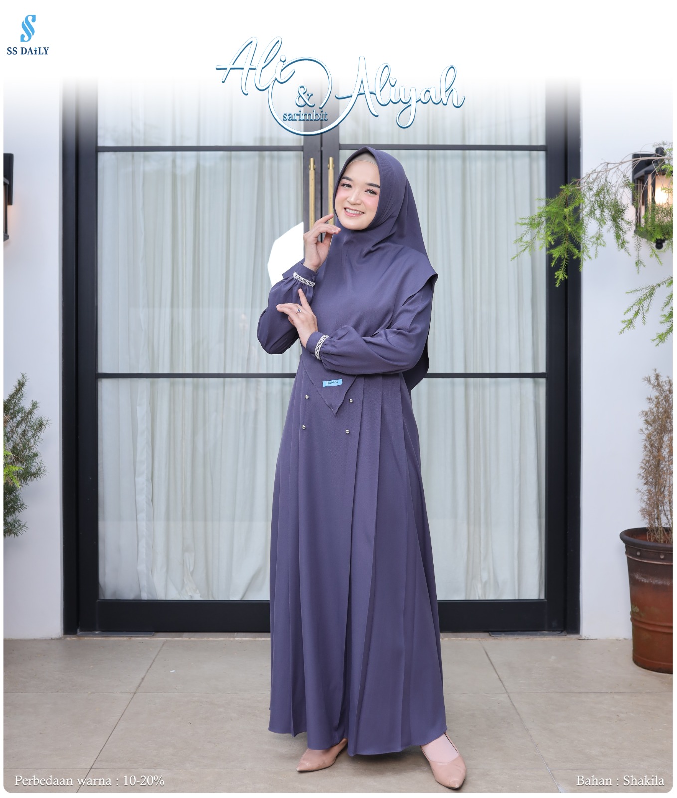 Foto Produk SSDaily ALI ALIYAH -  MOM DRESS REMPLE ONLY (STYLE 02) - SSHijab