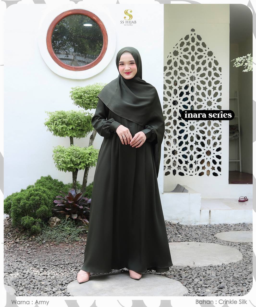 Foto Produk INARA GAMIS SET PASHMINA - SSHijab