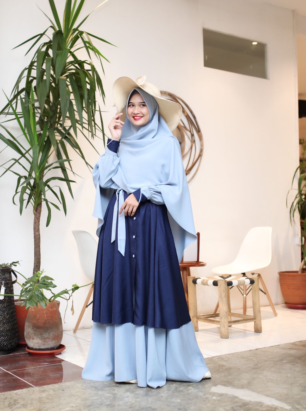 Foto Produk NEW ANINDYA SET KHIMAR BASIC - SSHijab