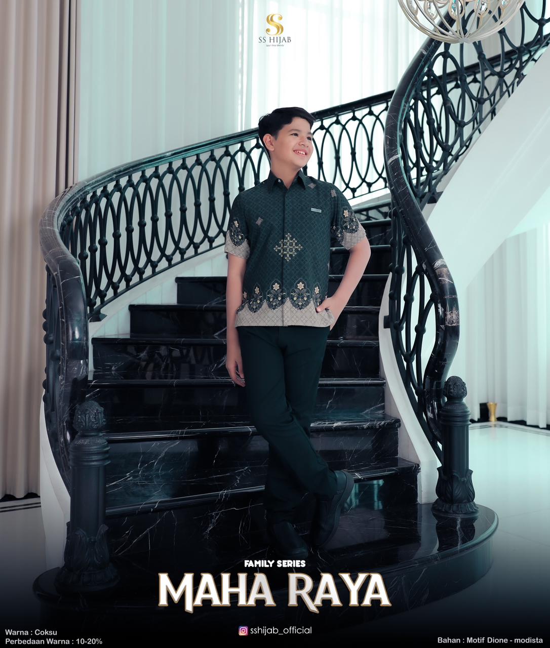 Foto Produk MAHARAYAAA KEMEJA BOY LENGAN PENDEK - SSHijab