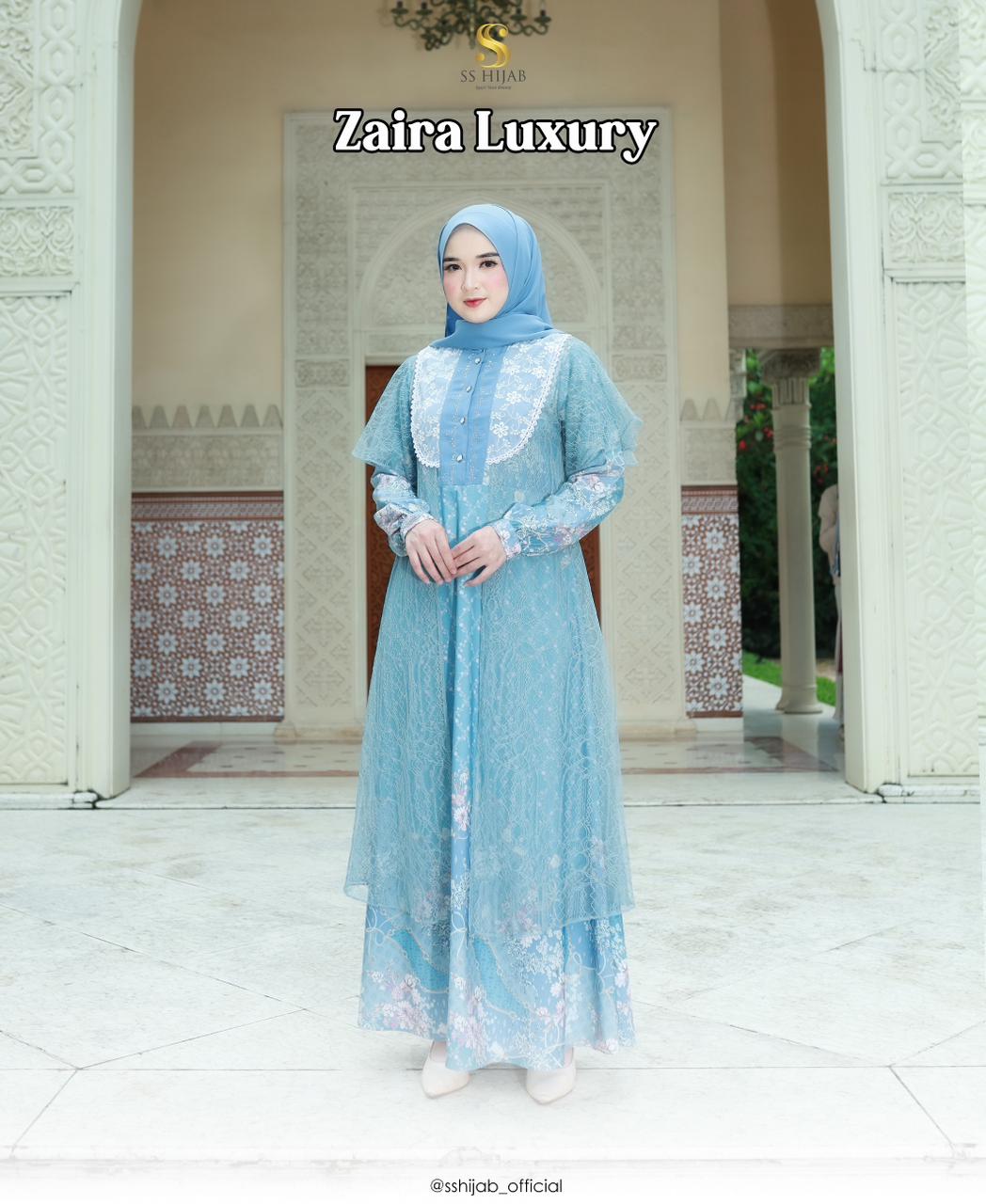 Foto Produk ZAIRA MOM LAYER CHANTILLY ( + free pashmina ) - SSHijab