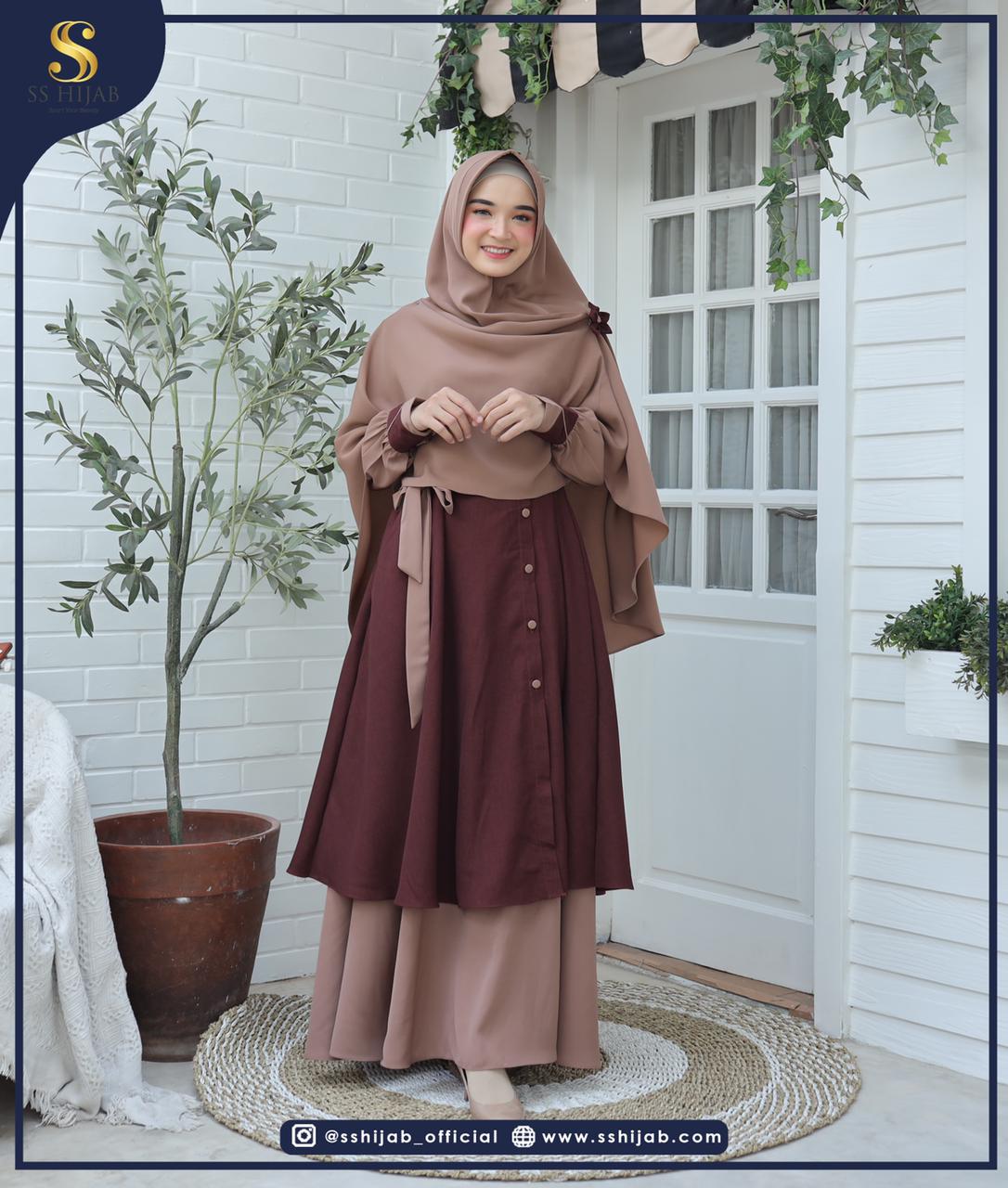 Foto Produk ANINDYA SET KHIMAR BASIC - SSHijab