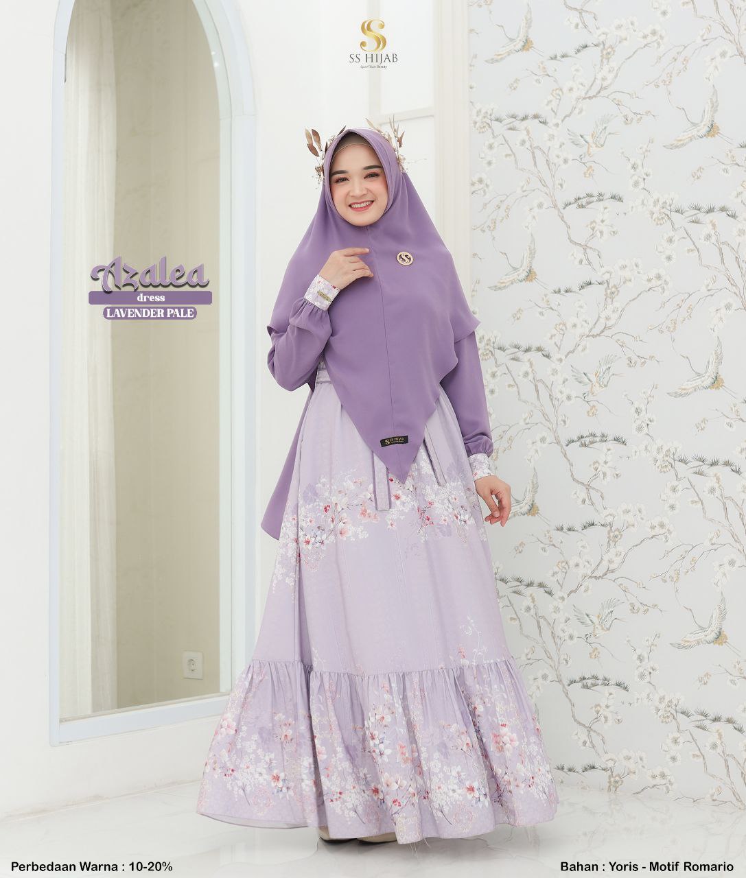 Foto Produk AZALEA DRESS SET LANCIP YORIS - SSHijab