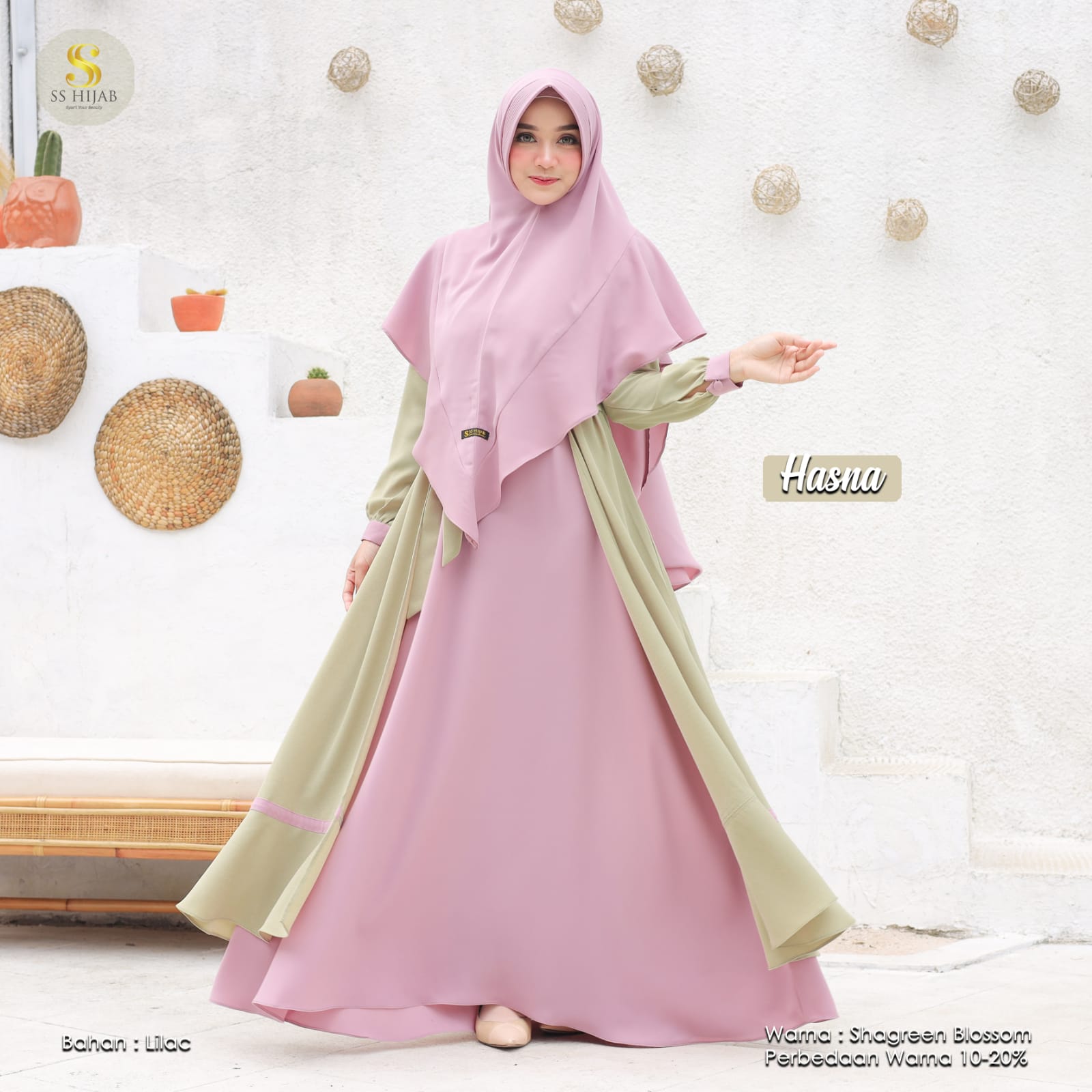 Foto Produk HASNA SET KHIMAR LANCIP - SSHijab