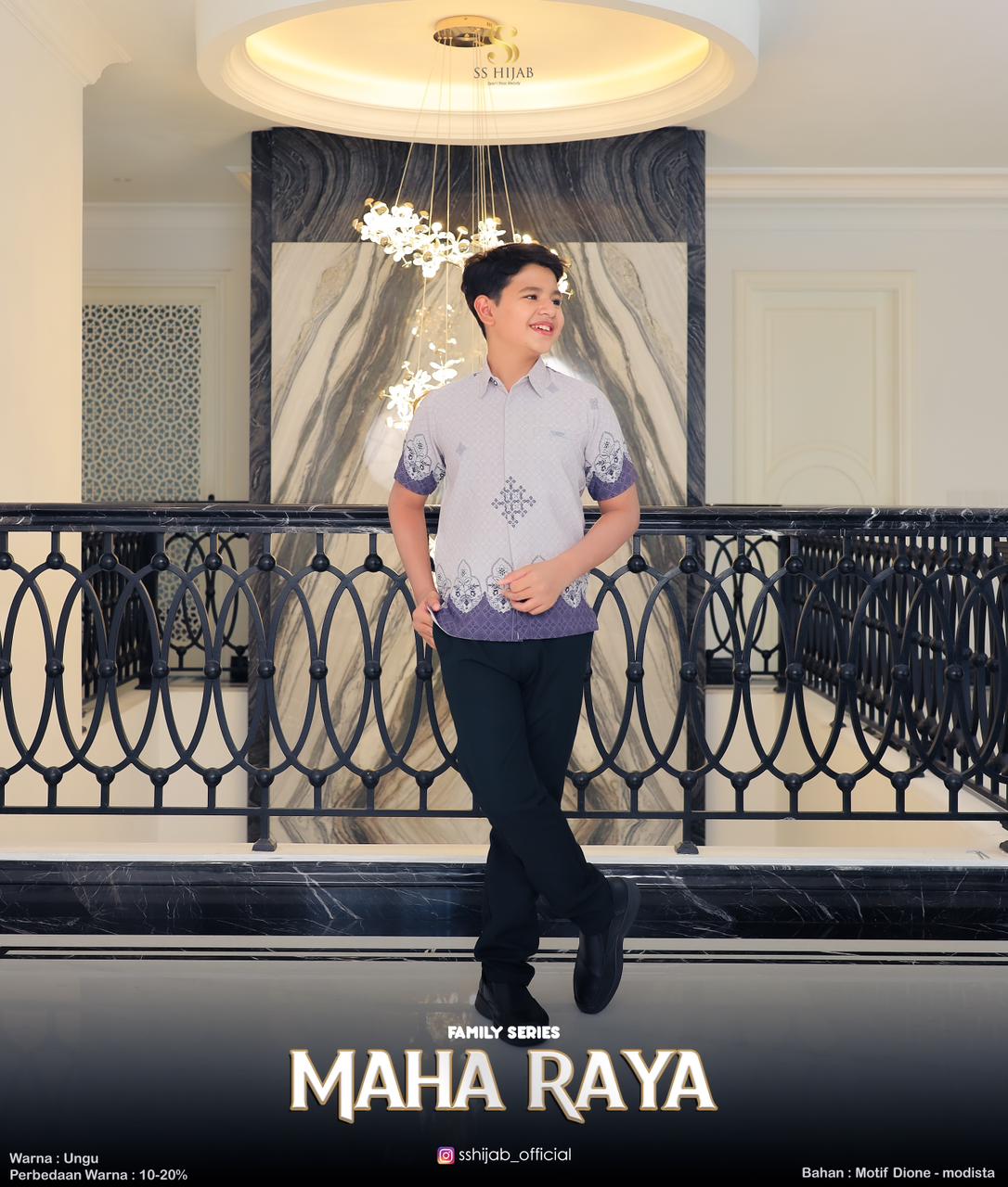 Foto Produk MAHARAYAAA KEMEJA BOY LENGAN PENDEK - SSHijab