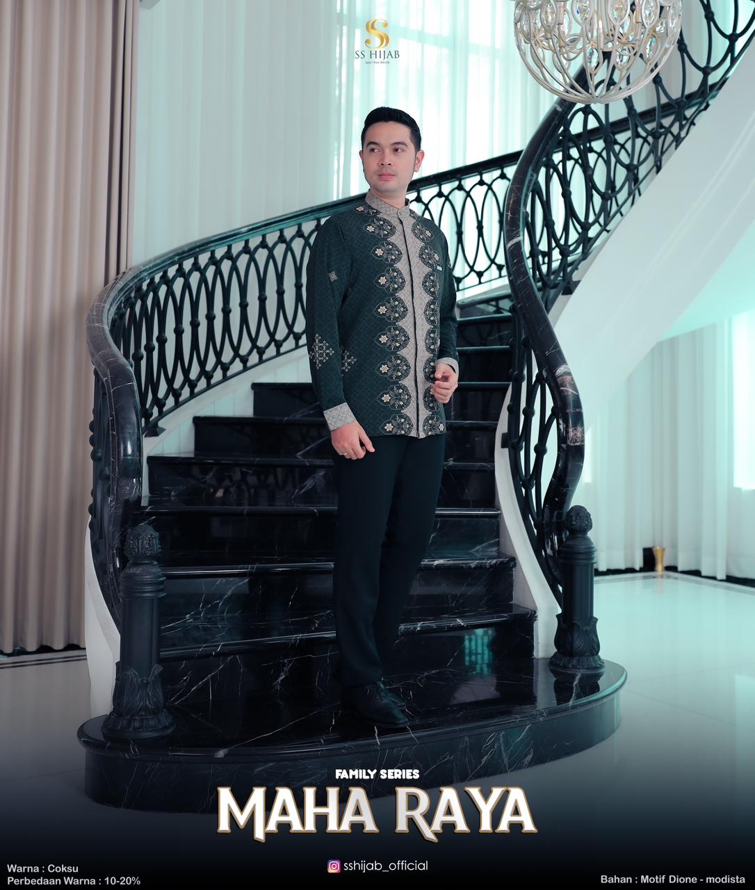 Foto Produk MAHARAYAA KOKO AYAH LENGAN PANJANG - SSHijab