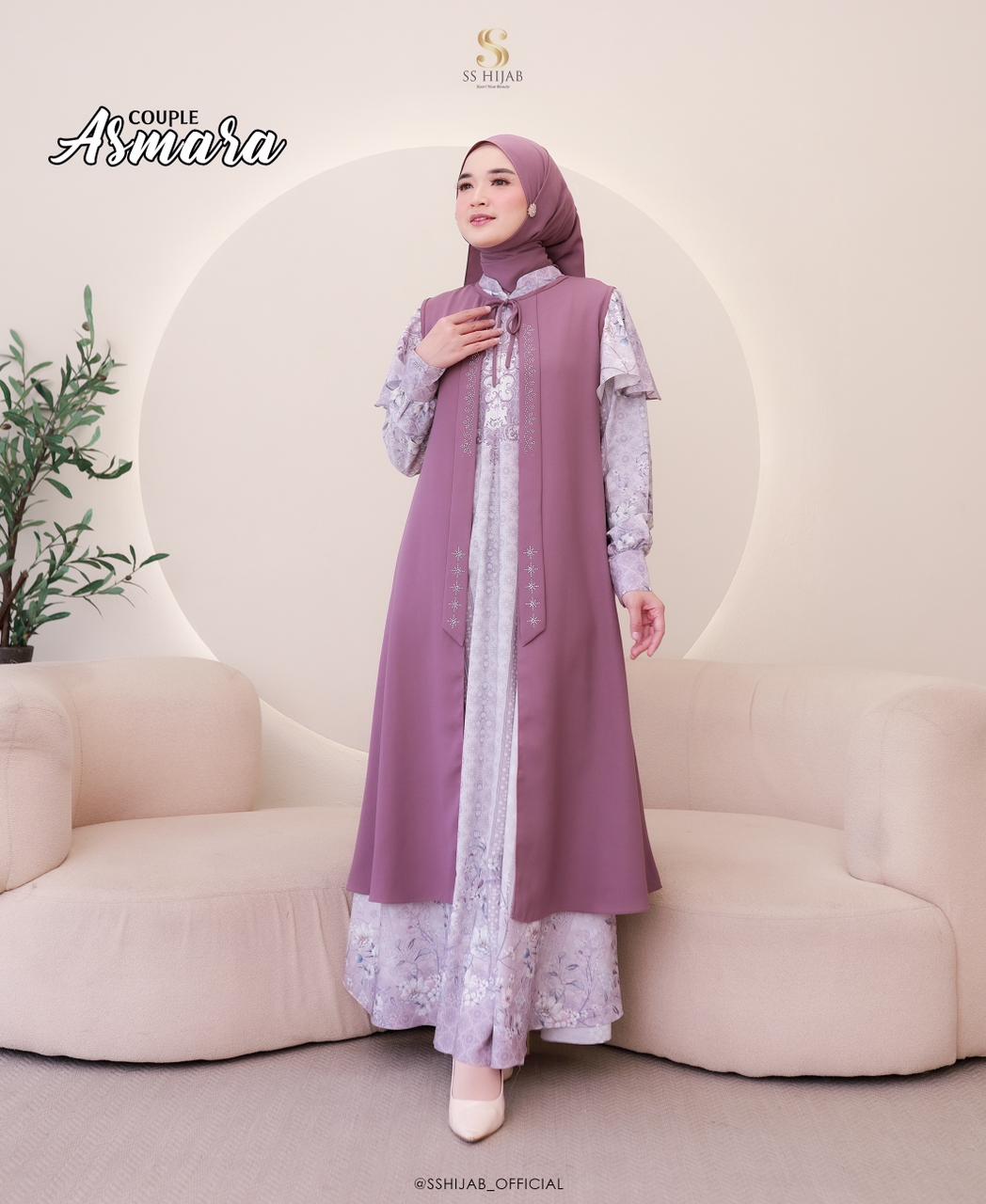 Foto Produk DRESS + OUTER ONLY ASMARA - SSHijab