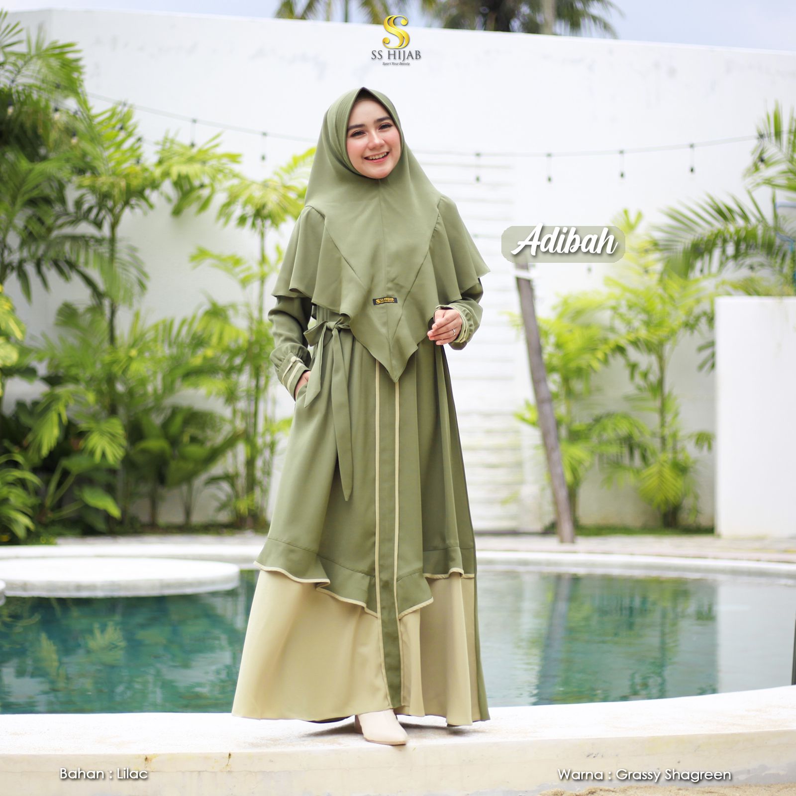 Foto Produk ADIBAH SET KHIMAR LANCIP - SSHijab