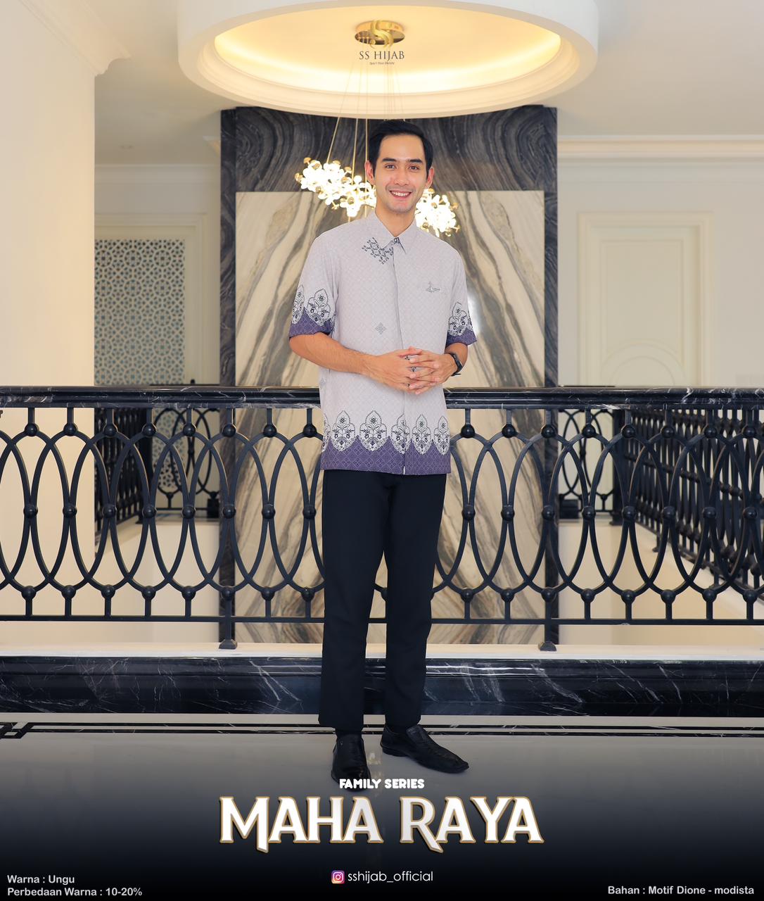 Foto Produk MAHARAYAA KEMEJA AYAH LENGAN PENDEK - SSHijab