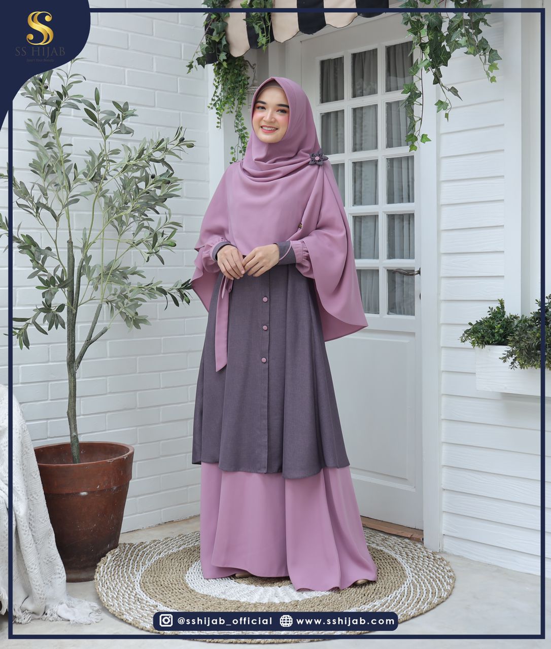 Foto Produk ANINDYA SET KHIMAR BASIC - SSHijab