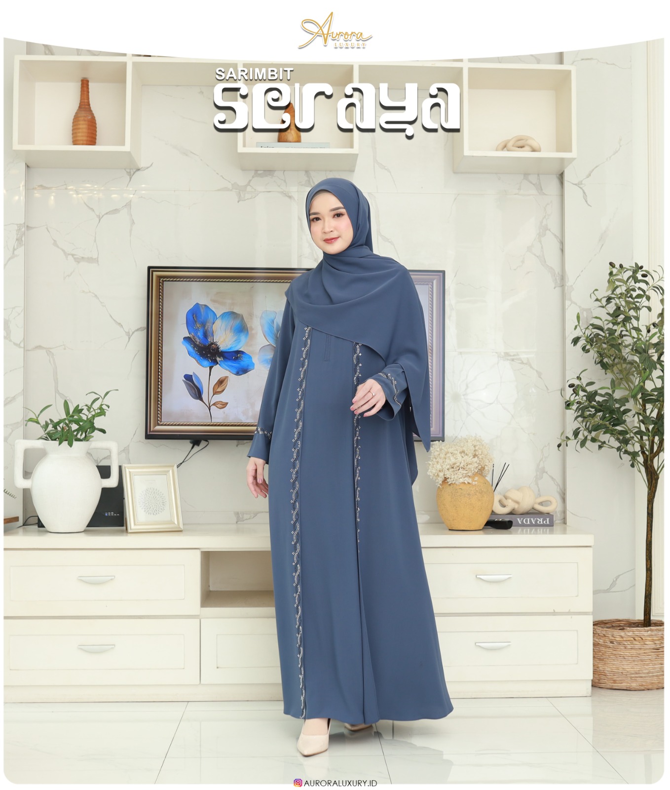Foto Produk SERAYA ABAYA SET PASHMINA - SSHijab