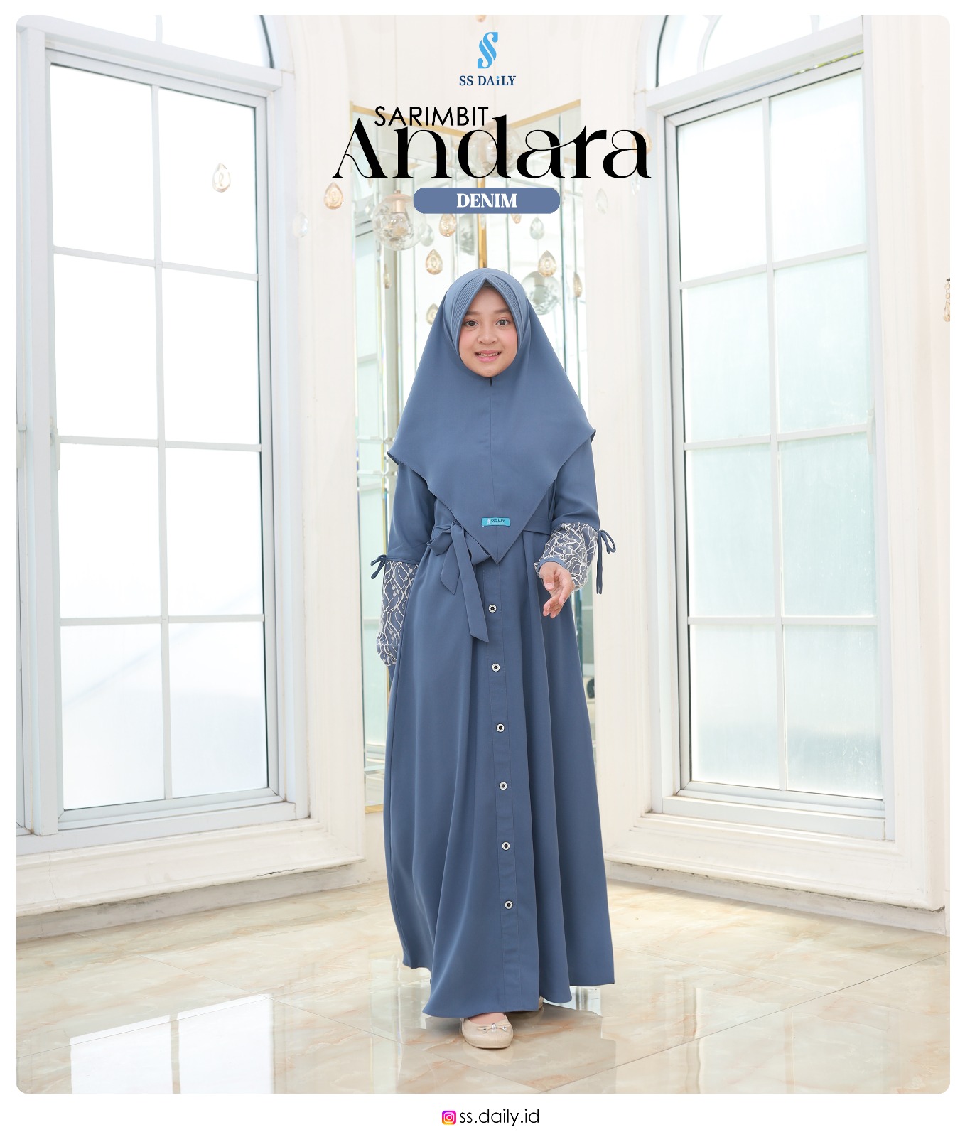 Foto Produk GAMIS ANAK SET ANDARA by SS Daily - SSHijab