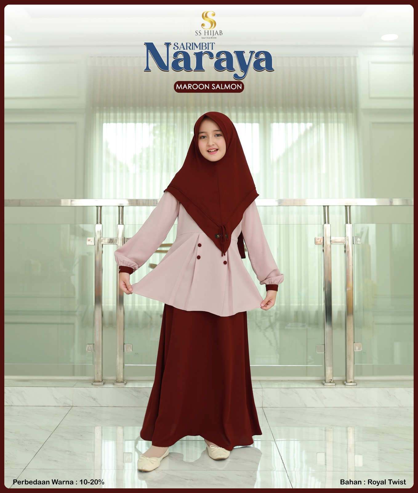 Foto Produk NARAYA GAMISS ANAK SET - SSHijab