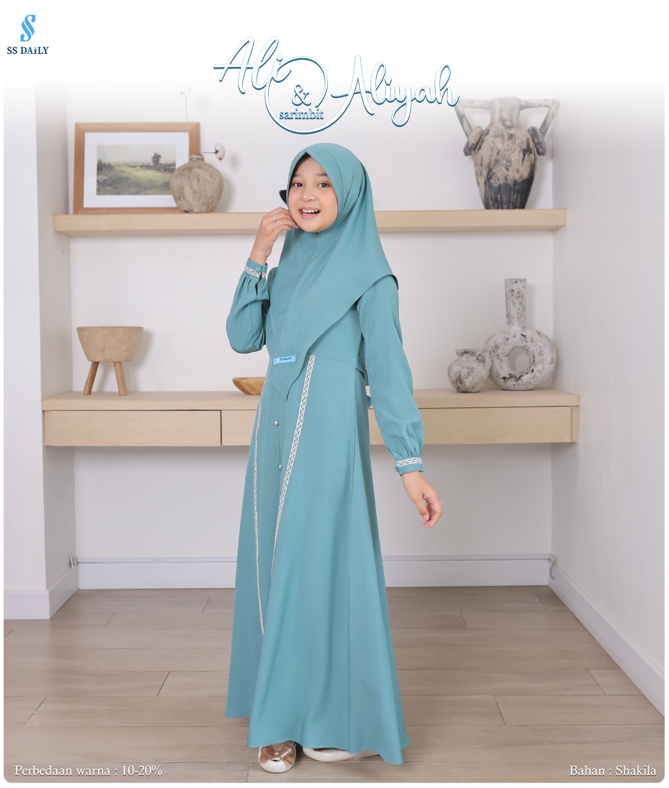 Foto Produk SSDaily ALI ALIYAH - GAMIS ANAK SET - SSHijab