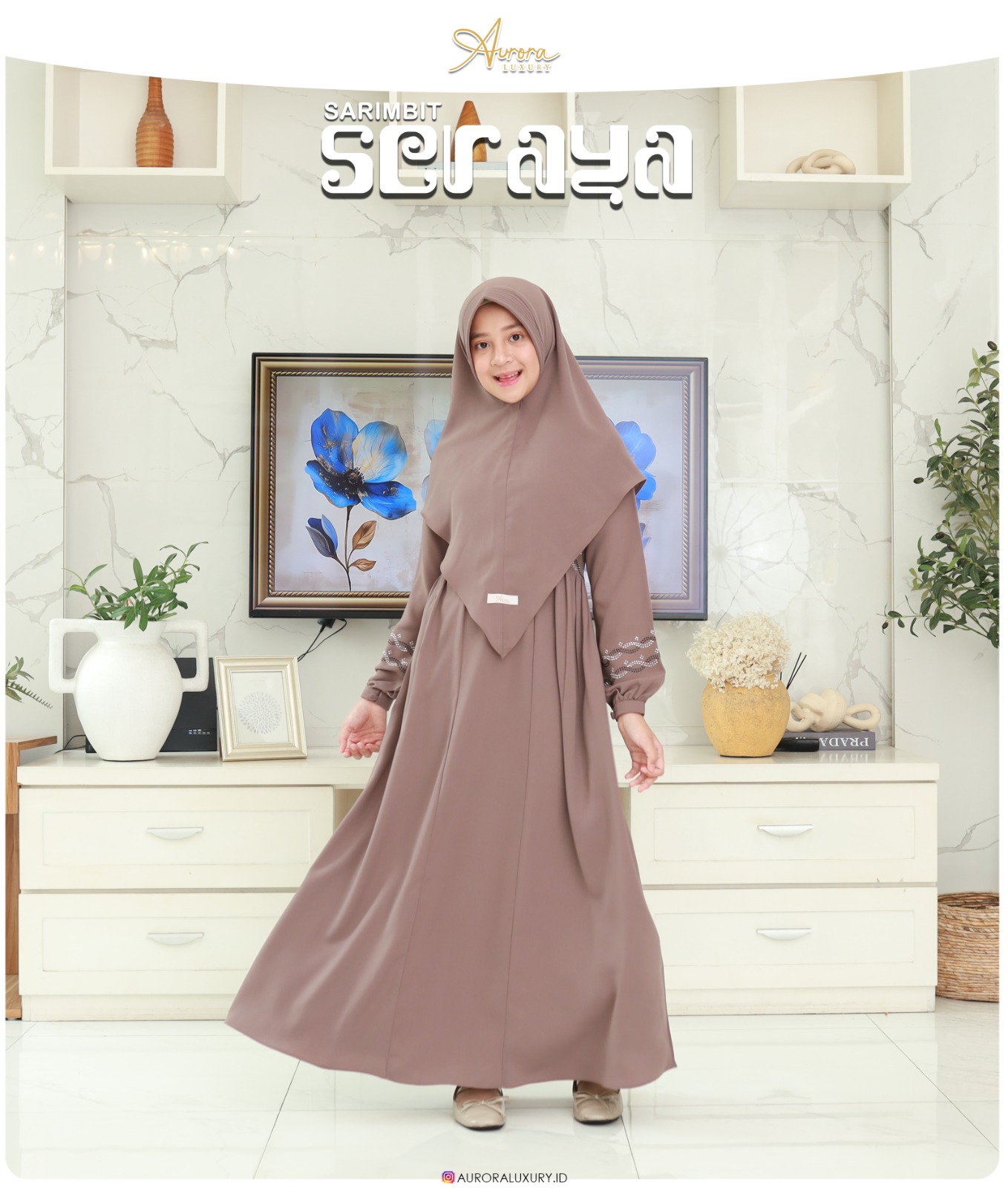 Foto Produk SERAYA GAMIS ANAK SET KHIMAR LANCIP - SSHijab