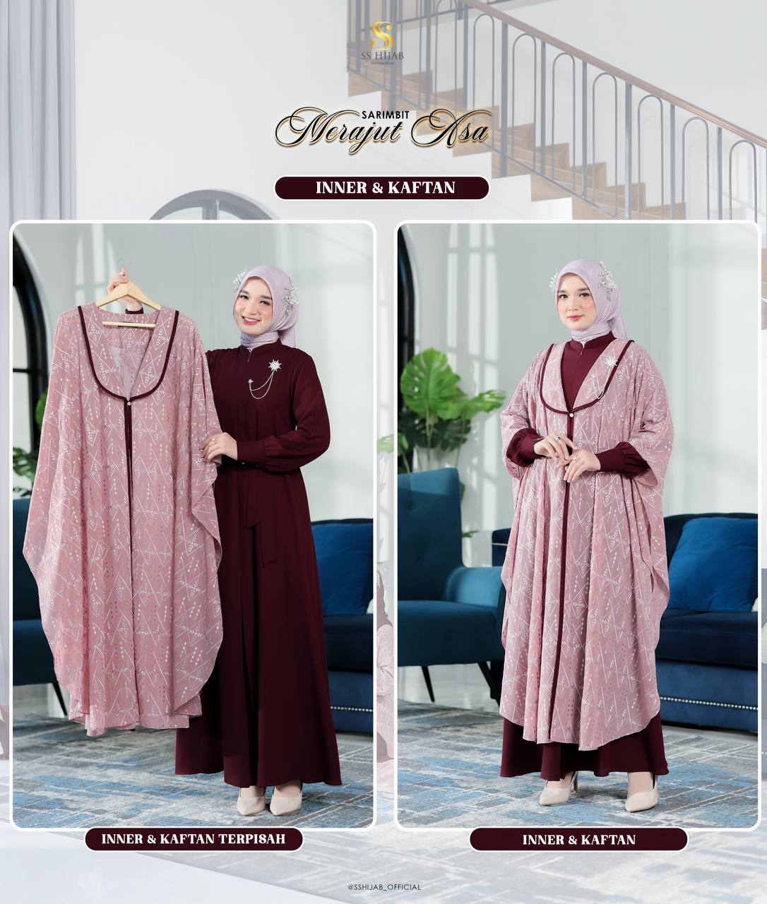 Foto Produk a13.KAFTAN EMBROIDERY ONLY MERAJUT ASA - SSHijab