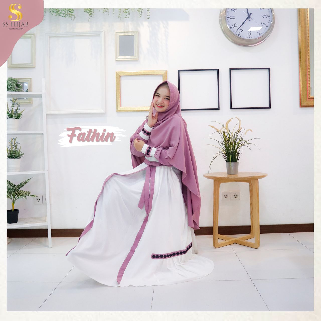 Foto Produk Fathin Ibu (Gamis Only - Beda Kain) - SSHijab