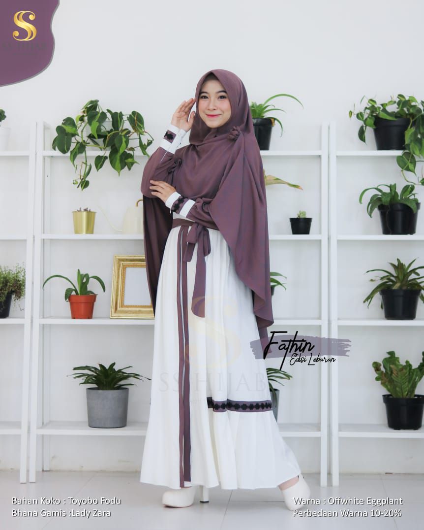 Foto Produk Fathin Ibu (Gamis Only - Beda Kain) - SSHijab