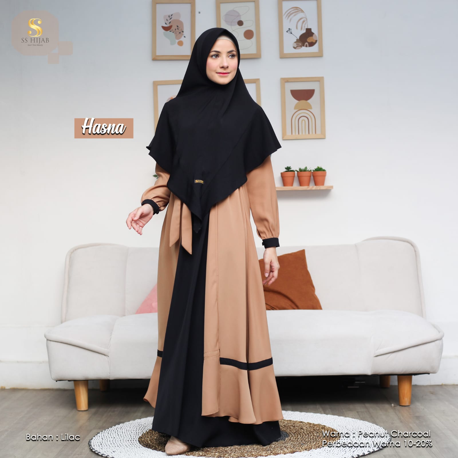 Foto Produk HASNA SET KHIMAR LANCIP - SSHijab