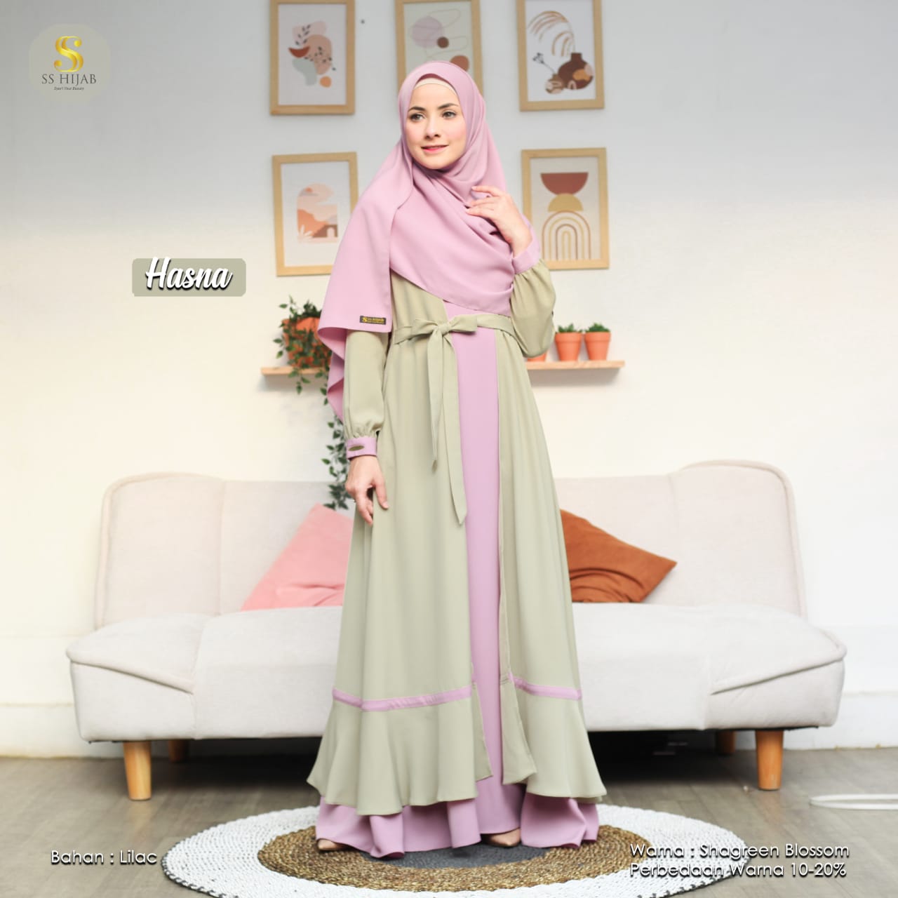 Foto Produk HASNA SET PASHMINA - SSHijab